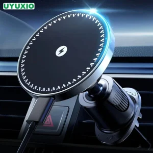 15W Magnetic Wireless Car Phone Charger Mount Air Vent Holder for iPhone 16 15 1