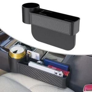 1x Car Accessories Seat Gap Filler Phone Holder Cup Holder Storage Box Organizer