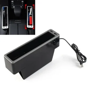 Car Seat Organizer Crevice Storage Box Gap Slit Filler Wallet Phone Holder Right