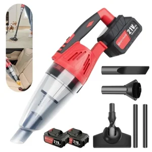Powerful Cordless Vacuum Cleaner - Rechargeable Handheld Car Hoover High Suction